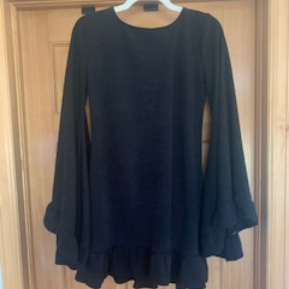 Backstage Bell Sleeve Sweater Dress